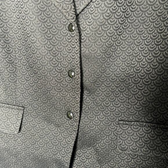 Tahari Arthur S. Levine‎ Womens Snap Button Blazer Jacket Size 6 Brown Black - Picture 4 of 7